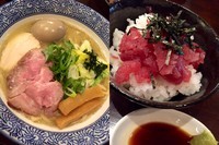 「【nijiの日限定】鮪白湯ラーメン＋鮪の中落ち丼」@麺処 ほん田 nijiの写真