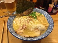 「親子白湯そば」@鶏そばつけそば そるとの写真