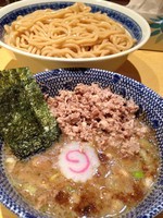 「つけ麺 大盛 豚ほぐし」@くり山の写真