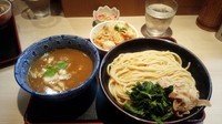 「鶴嶺峰つけ麺(小結)+小チャンコ御飯」@らー麺土俵 鶴嶺峰の写真