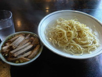 「チャーシューつけそば大盛あったかいの(1080円)」@丸長 荻窪本店の写真