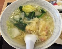 「エビワンタン麺＋五目チャーハン・半（ランチセット￥880）」@てんちゃん食堂の写真