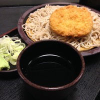 「もり（￥320）＋コロッケ（クーポン）」@ゆで太郎 東邦医大通り店の写真