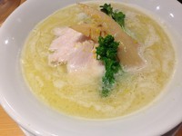 「鶏白湯SOBA：880円」@銀座 篝の写真