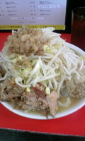 「ラーメン(並)全マシ780円+ほぐし豚50円」@ラーメン一心の写真