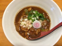 「ぶっかけカレーそば」@豚骨中華そば おかわりやの写真