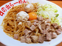 「黒味噌ガッツ麺DX　大盛」@日の出らーめん 長野本店の写真