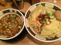 「つけ麺(合わせ味 辣油追加)+味付けたまご」@すごい煮干ラーメン凪 新宿ゴールデン街店 別館の写真