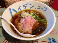 「【限】鶏と黒マグロ節スープ★モリーユのっけらーめん、800円」@ハイデン.コッコFACTORYサマンサ・タマサの写真