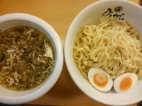 「味玉塩つけ麺(930円)」@塩専門 ひるがお 東京駅店の写真