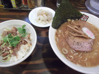 「煮干ラーメンCセット(1150円)」@煮干しらーめん 玉五郎 東京新宿店の写真
