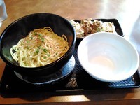 「石焼きまぜ麺」@ラーメン我道 沖縄店の写真