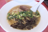 「豚そば￥750＋豚めし（半めし）￥350」@笑堂の写真