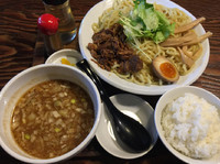 「つけ麺（あつもり 大盛り）」@麺屋たけぞうの写真
