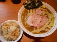 「煮干そば＋あさりの炊き込みご飯」@煮干中華そば 鈴蘭 中野店の写真