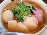 「特製えびとあさりの雫 +大盛」@中華そば田家 ふくふくの写真