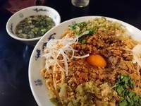 「【今月の限定】台湾あえめん(潮汁・生玉子付)800円」@麺家 うえだの写真