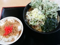 「一石二鳥春トクAセット(並盛・そば)500円」@たかべん 0番線ホーム店の写真