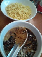 「まるきんつけ麺普通盛200g」@らーめん五衛門 茂原店の写真