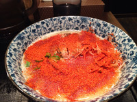 「濃厚鶏そば替え玉一味唐辛子」@ブラウンの写真