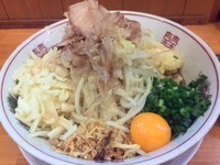 「江戸甘味噌まぜそば+チーズ（野菜少なめ・にんにく・あぶら）」@らーめん いち大の写真
