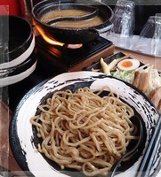 「火鍋つけ麺 980 スタンダード 胚芽麺 並盛」@つけ麵工房 真面目の写真