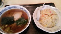 「チャーハンセット（半ラーメン付）」@中華料理 階楽の写真