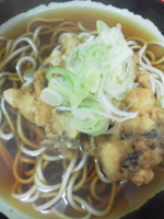 「げそそば\290」@六文そば 人形町店の写真