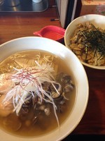 「【限定日替り】シジミの中華そば醤油  あさり飯」@中華そばつけそば 千思萬考の写真