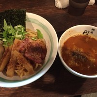 「☆うまっ辛つけ麺☆」@自家製麺 麺屋 利八の写真