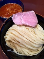 「【本日の限定】濃厚豚魚のトマトつけめん追い飯付き＋ロース」@UNDER GROUND RAMENの写真