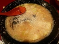 「とんこつ黒（こってり）＋替玉 （150411）」@火の国 文龍 総本店の写真