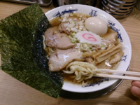 「特製煮干そば」@煮干そば 流。の写真