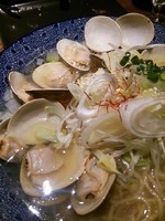 「はまぐりラーメン980円＋餃子＋ﾋﾞｰﾙ」@和風楽麺 四代目 ひのでやの写真