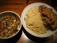 「鷄天つけ麺（中）」@麺屋武蔵 二天 池袋店の写真
