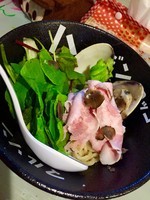 「【本日の限定】蛤バターまぜそば￥880」@ハイデン.コッコFACTORYサマンサ・タマサの写真