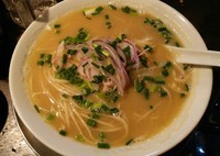 「蟹白湯そば　850円」@立ち呑み居酒屋 金町製麺の写真