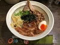 「油そば」@中華そば 無限の写真