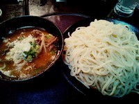 「豚もつつけめん ￥750＋中盛 ￥50」@小麦屋 満月の写真