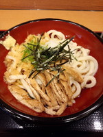 「ぶっかけうどん500円」@かのや 新橋駅構内店の写真