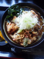 「ゲソかき揚げそば\480」@立喰そば きうちの写真