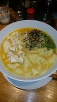 「味噌らぁめん  850円  鶏ワンタン 180円」@麺や 流れ星の写真