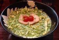 「新緑(4月限定)750円」@こくまろ鶏らーめん 久久の写真