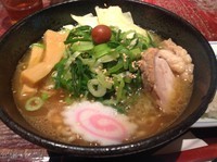 「博多鶏そば（俵ごはん付き）醤油味」@ろくまる 東京駅グランアージュ店の写真