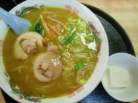 「カレーラーメン 680円」@奈可゛島食堂の写真