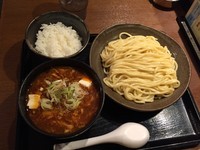 「麻婆豆腐つけめん（並）ミニライス付¥930」@三ツ矢堂製麺 川越店の写真