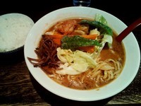 「カレーラーメン ￥780＋小ライス ￥100」@大泉らーめんの写真