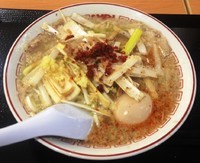 「ネギラーメン800円＋味玉100円」@GANJA RAMEN トレッサ横浜店の写真