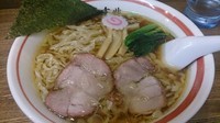 「中華そば（670円）＋そぼろご飯（100円）」@青竹平打ち中華そば 麺壱吉兆の写真