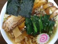 「福千らーめん 650円（ほうれん草+100円）」@らーめん福千の写真